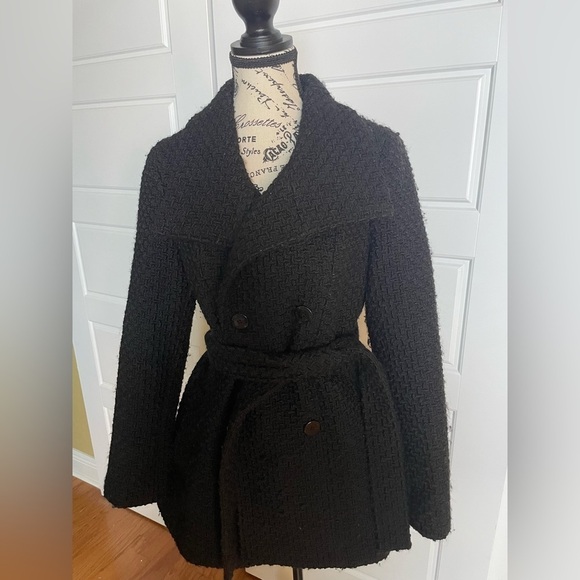 Calvin Klein Wool Blend Peacoat with Inside Pocket - Picture 1 of 9